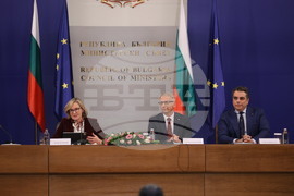 Николай Денков - Марейд Макгинес - Асен Василев - пресконференция