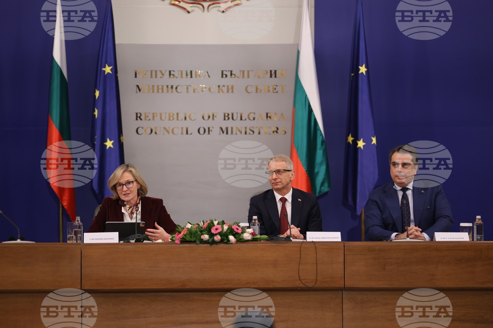 Николай Денков - Марейд Макгинес - Асен Василев - пресконференция