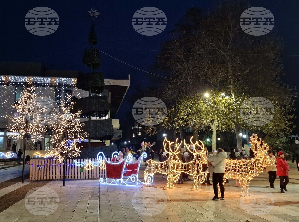 Свищов - коледна елха - запалване на светлини