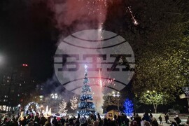 Свищов - коледна елха - запалване на светлини