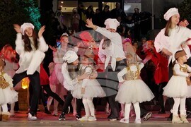 Сандански - запалване на коледните светлини