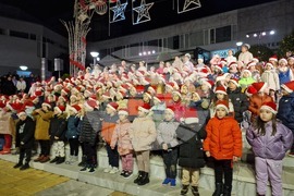 Сандански - запалване на коледните светлини