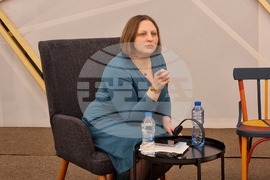 Софийски международен литературен фестивал - Анете Биерфелт - среща