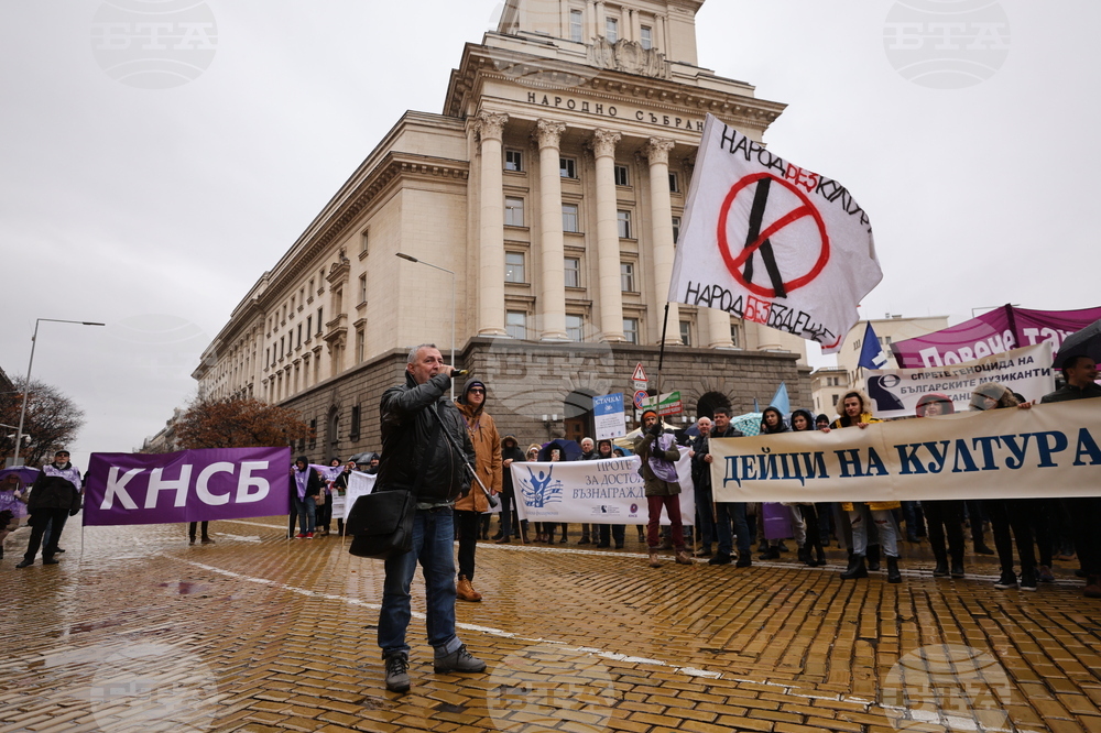 Културни дейци - протест