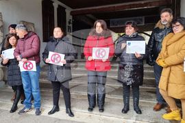 Видин - дейци на културата - протест