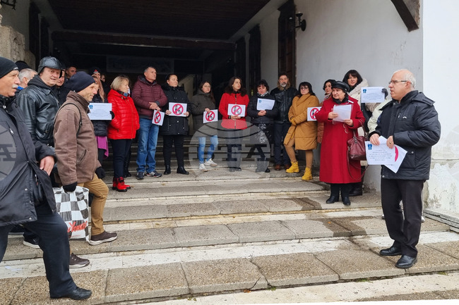 Видин - дейци на културата - протест