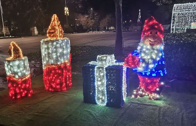 Плевен грейна в коледна украса