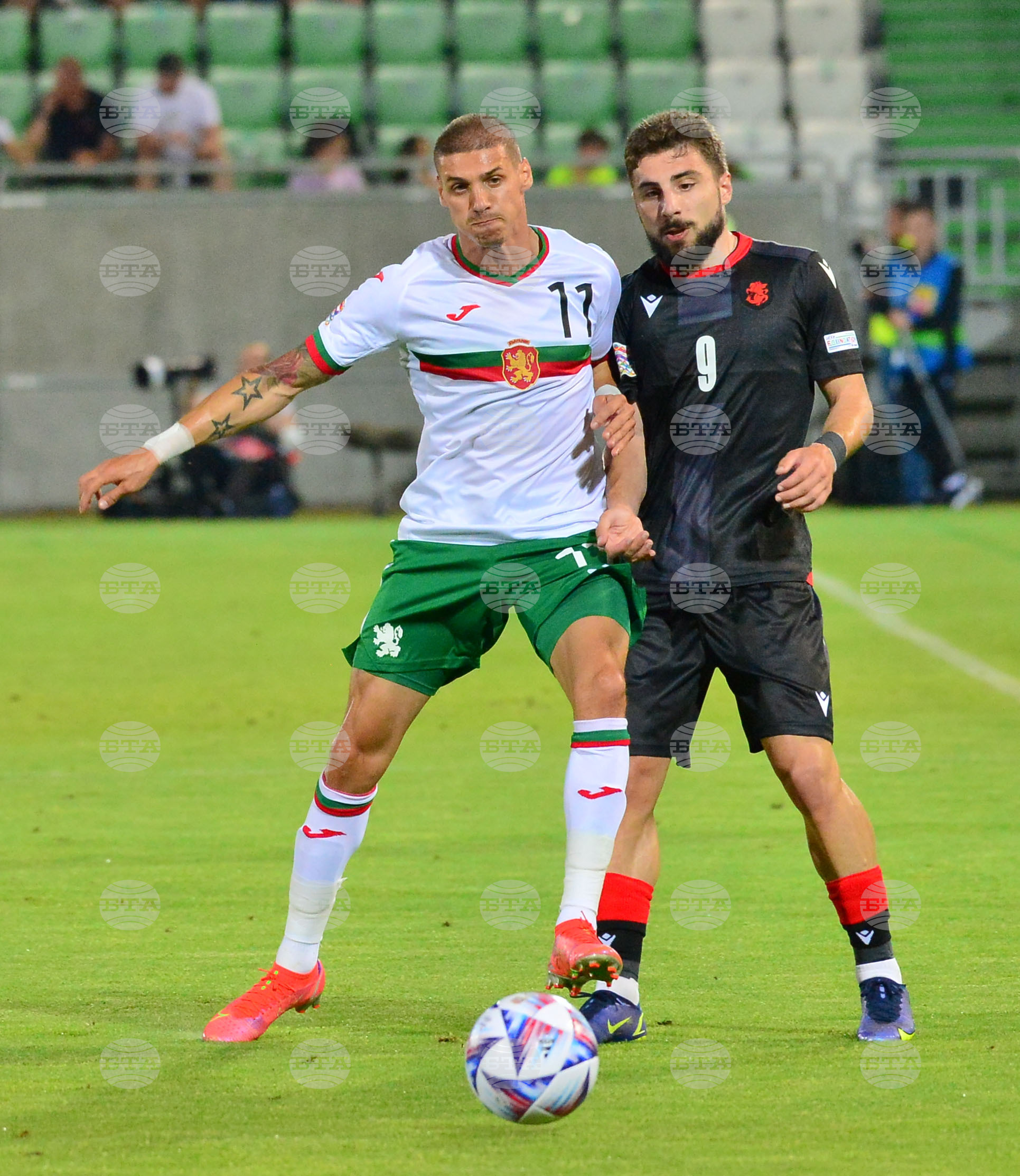 Разград - футбол - Лига на нациите - България - Грузия