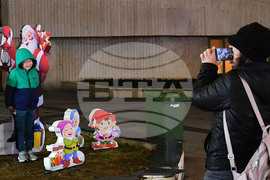 Разград - празнични светлини - коледна елха