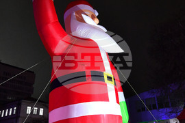 Разград - празнични светлини - коледна елха