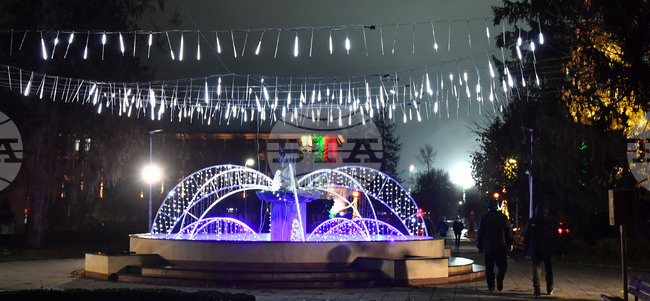 Разград - празнични светлини