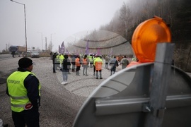 Синдикат "Пътно дело" към КНСБ - протест
