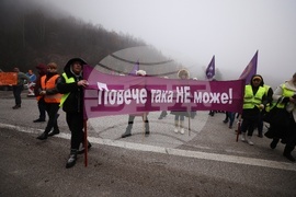 Синдикат "Пътно дело" към КНСБ - протест