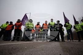 Синдикат "Пътно дело" към КНСБ - протест