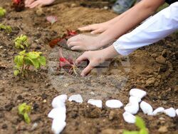 Цветен слънчев часовник - символ на чистата околна среда