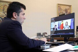 Кирил Петков - Мая Санду - видеоконферентен разговор