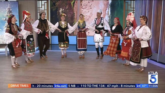 Танцова група „Хоротропци” представи България в ефира на телевизия „КТLA”