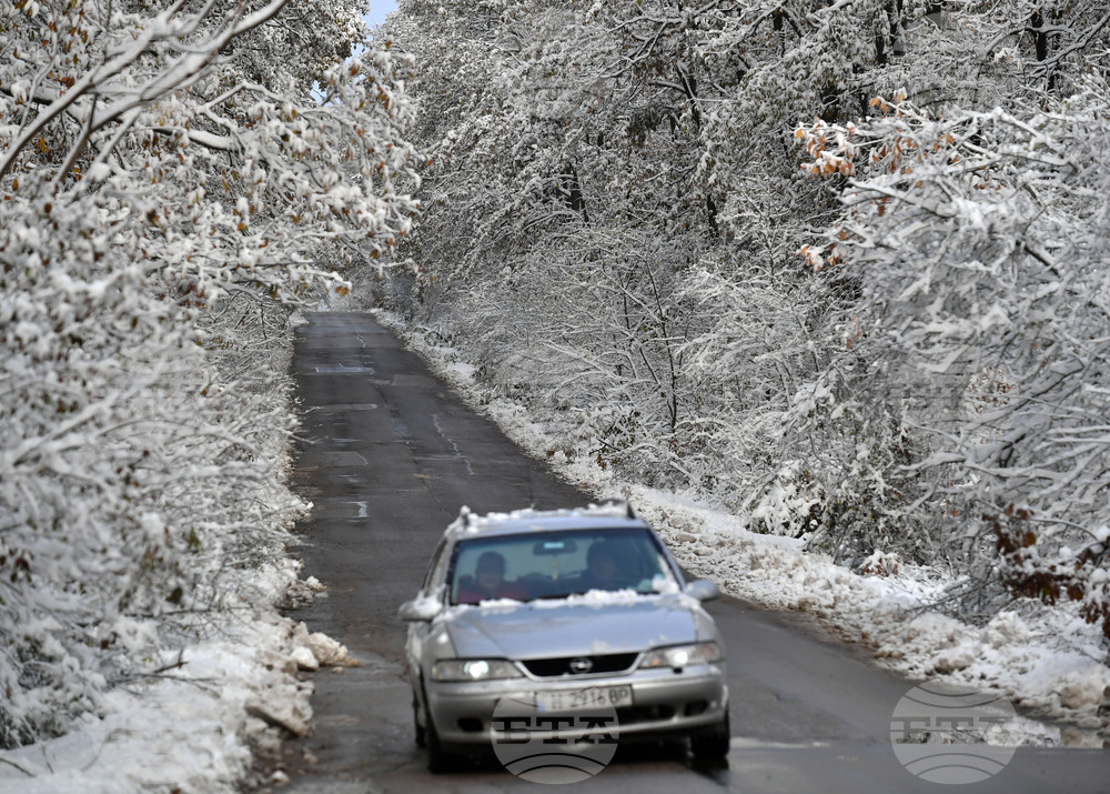Село Малък Поровец - зима - обстановка