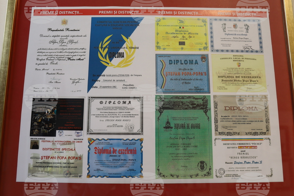 Румъния - Щефан Попа - най-бързият карикатурист в света