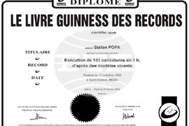 Румъния - Щефан Попа - най-бързият карикатурист в света