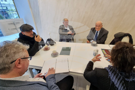 Национален пресклуб на БТА Скопие - участници в конференцията на  Македонски научен институт