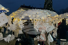 Казанлък - коледна елха - светлини