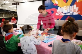 Международен панаир на книгата - сцена на културната програма - детска книга „Кукери и сурвакари“