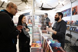 Международен панаир на книгата - щанд на издателство Vision Books - Емил Минчев - Николай Пеев