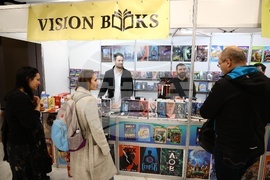 Международен панаир на книгата - щанд на издателство Vision Books - Емил Минчев - Николай Пеев