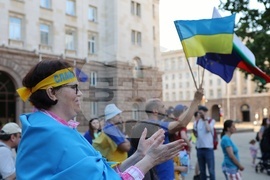 Бежанци - Украйна - митинг - подкрепа