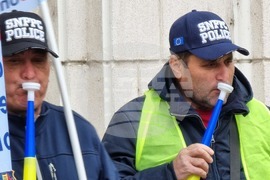 Румъния - Националнен синдикат на полицаите и наетите служители (SNPPC) - протест