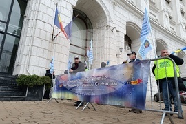 Румъния - Националнен синдикат на полицаите и наетите служители (SNPPC) - протест