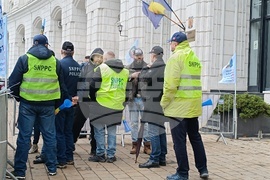 Румъния - Националнен синдикат на полицаите и наетите служители (SNPPC) - протест