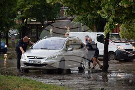 Благоевград - буря - наводнения