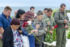 Село Тюленово - подполковник Валентин Терзиев - паметна плоча – Снимка: Александра Антонова