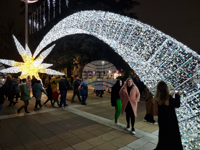 Ямбол - коледна елха 