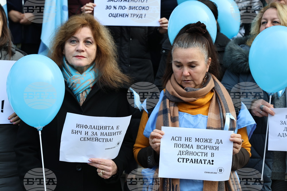 Пловдив - Социални работници - протест