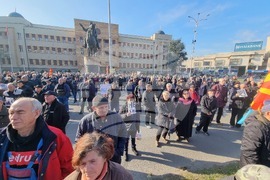 Република Северна Македония - пенсионери - протест