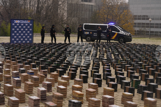 Испанската полиция залови 10 тона кокаин в кораб, превозващ сол 