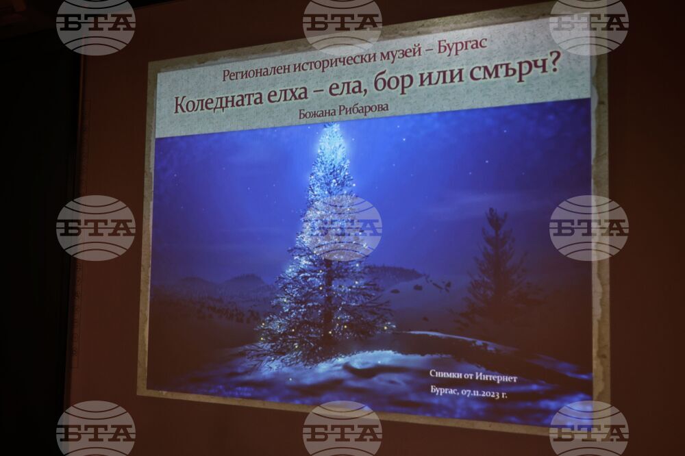 Бургас - коледната елха - тематична лекция