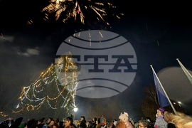 Село Енина - елха - коледни светлини