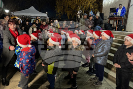 Село Енина - елха - коледни светлини