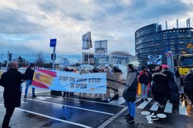 Франция - Европейски парламент в Страсбург - протест