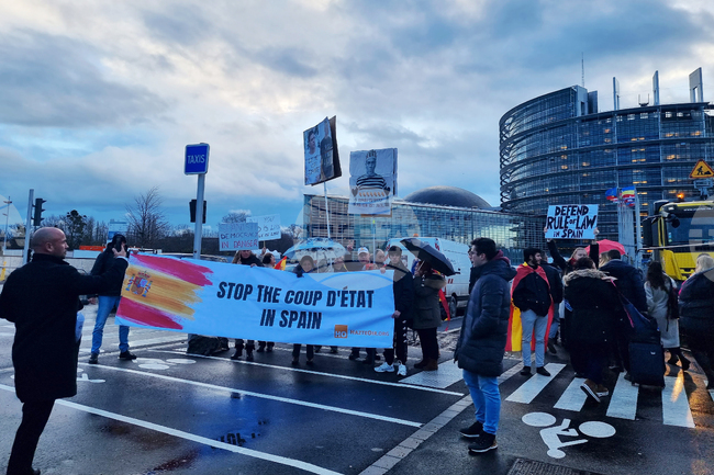 Франция - Европейски парламент в Страсбург - протест
