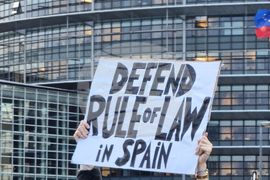 Франция - Европейски парламент в Страсбург - протест
