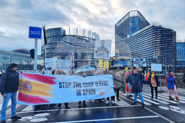 Франция - Европейски парламент в Страсбург - протест