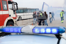 Авиобаза Чешнегирово - Мащабно учение „Крупно пътнотранспортно произшествие, предизвикано от влошени метеорологични условия”