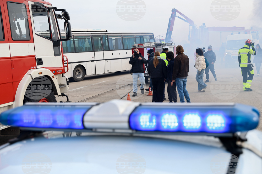 Авиобаза Чешнегирово - Мащабно учение „Крупно пътнотранспортно произшествие, предизвикано от влошени метеорологични условия”