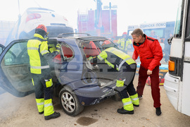 Авиобаза Чешнегирово - Мащабно учение „Крупно пътнотранспортно произшествие, предизвикано от влошени метеорологични условия”