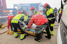 Авиобаза Чешнегирово - Мащабно учение „Крупно пътнотранспортно произшествие, предизвикано от влошени метеорологични условия”